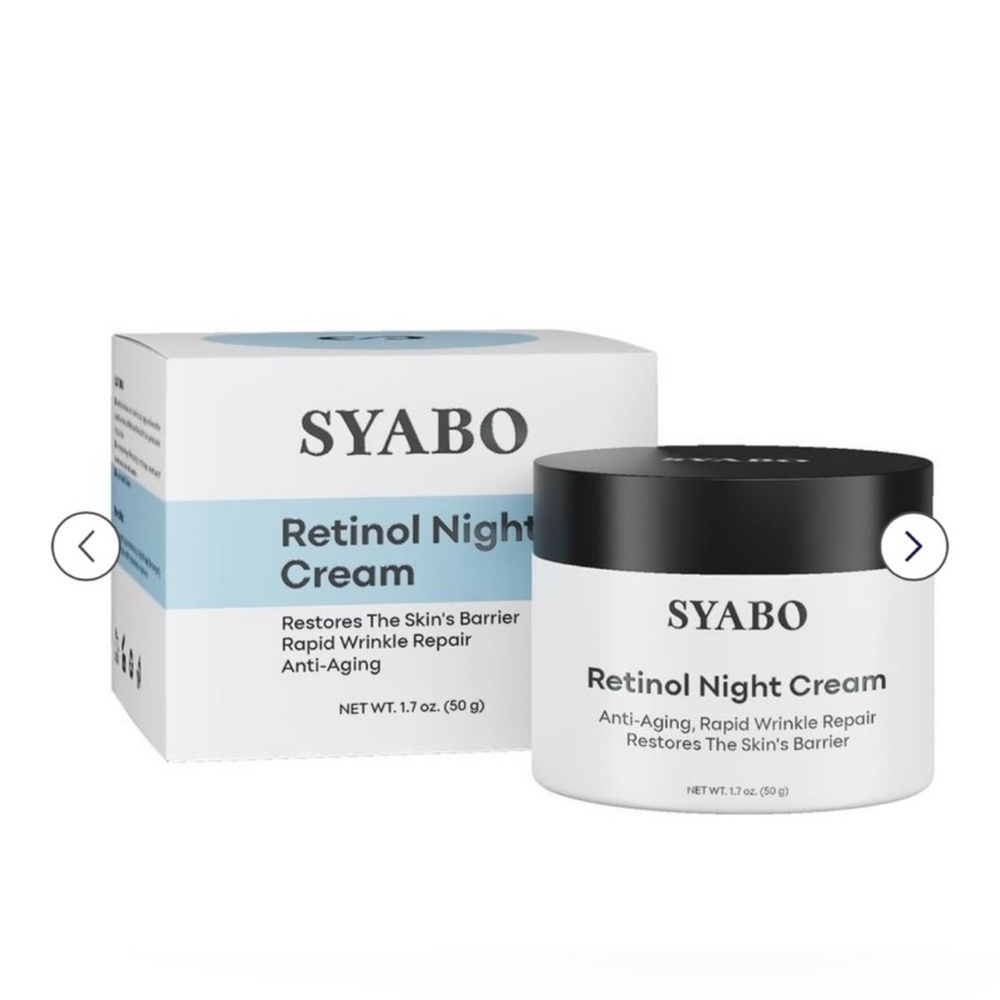 SYABO Retinol Night Cream – Advanced Anti-Aging Moisturizer (1.7 oz)